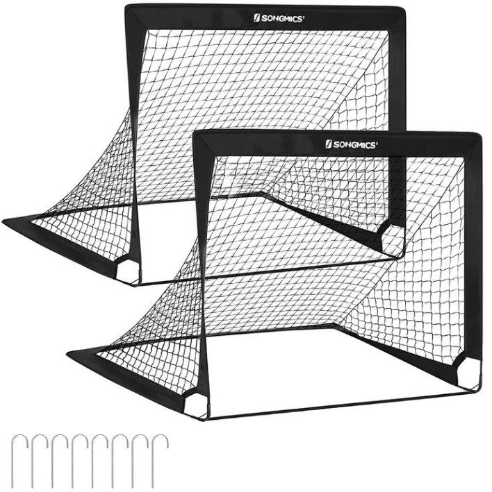 SONGMICS Fußballtore Schwarz für 22,99€ (statt 30€)