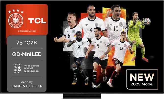 TCL 75C7K 75 Zoll QD Mini LED TV für 1259,67€ (statt 1.499€)
