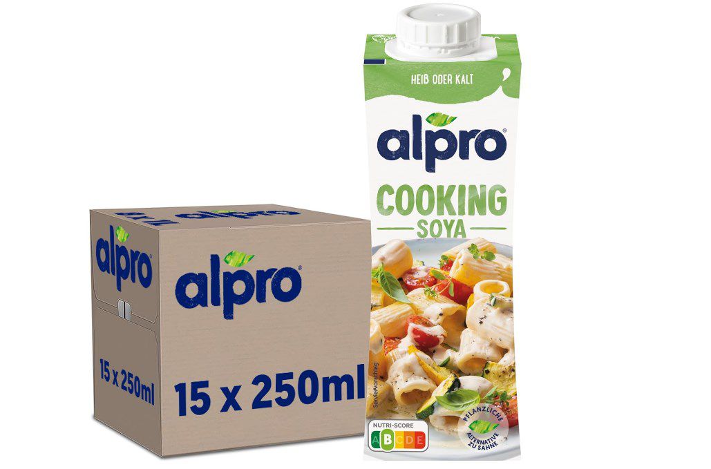 15 x 250ml Alpro Cooking Soya Vegane Kochcreme aus Soya für 13,50€ (statt 21€)