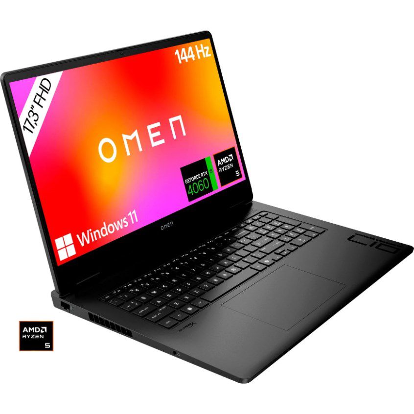 💻 OMEN 17 Gaming-Notebook Ryzen 5 RTX 4060 512/32GB für 906,99€ (statt 1207€)