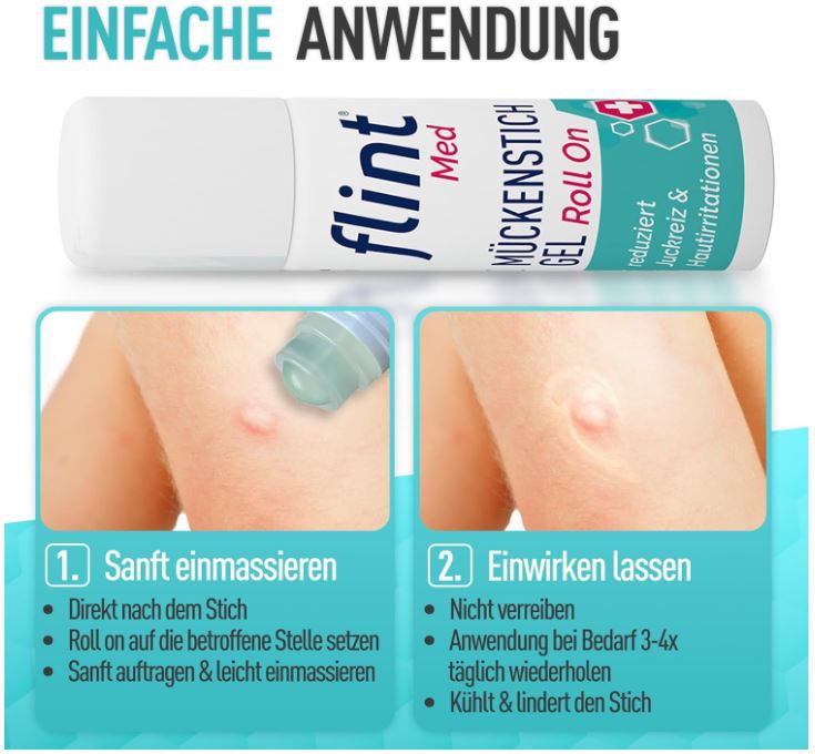 flint Med Mückenstich Gel Roll On (ätherischen Öle) ab 4,43€ (statt 5,50€)