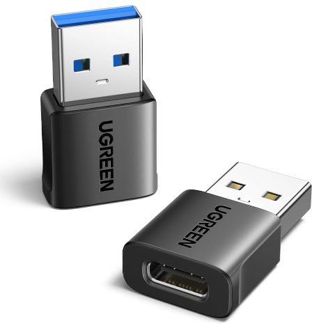 2er Pack UGREEN USB C auf USB Adapter mit bis 10 Gbps für 5,39€ (statt 7€)