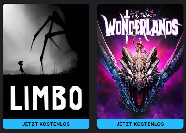 🎮 Gratis Spiele bei Epic Games   Limbo und Tiny Tinas Wonderlands