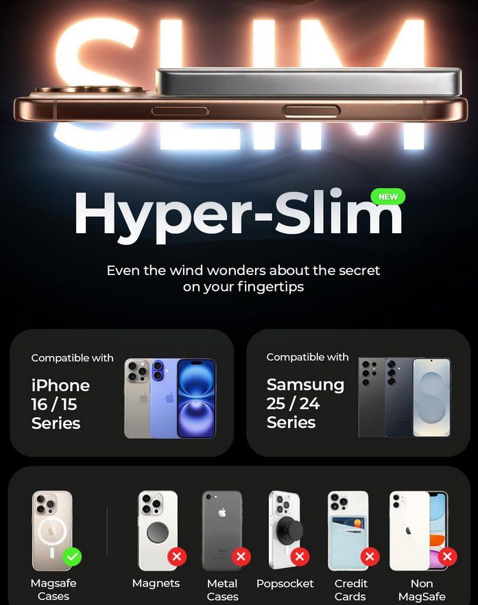 LISEN Hyper Slim 10.000mAh MagSafe PowerBank für 29,99€ (statt 60€)