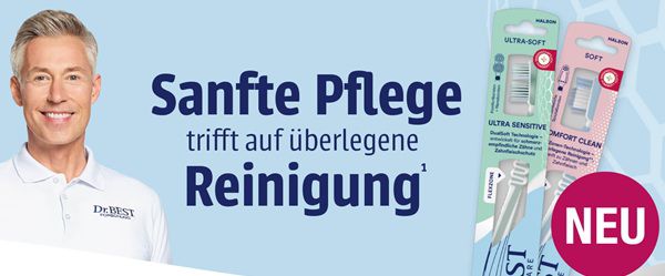 Dr.Best Ultra Sensitive oder Comfort Clean gratis ausprobieren