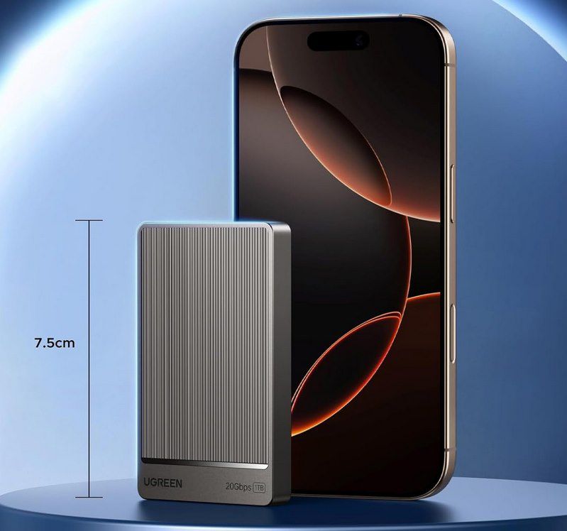 UGREEN Extreme Portable SSD 1TB (2.000 MB/s) für 135,99€ (statt 160€)