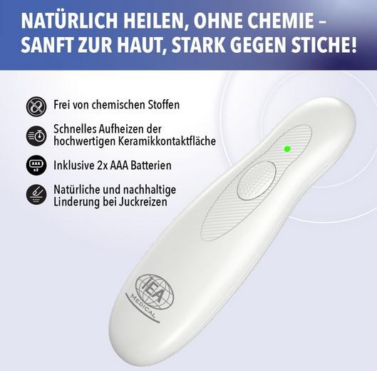 🦟 IEA Medical Insektenstichheiler mit Batterie für 12,32€ (statt 18€)