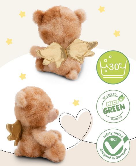 🧸 NICI Dein Schutzengel Kuscheltier Bär La La Bearie, 28cm für 14,28€ (statt 18€)