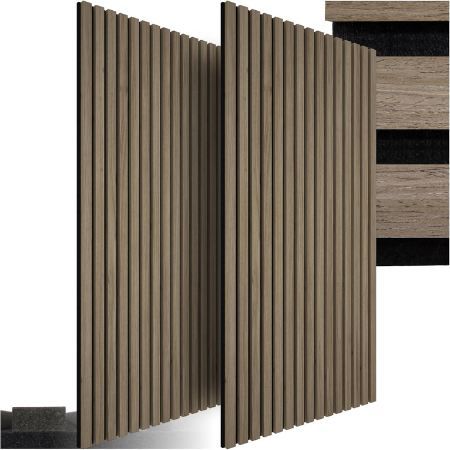 2er Set tectake 3D Akustikpaneele in Holz Optik, 120 x 60cm für 54,99€ (statt 71€)