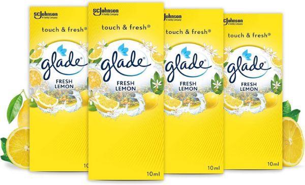 👃🏻 4er Pack Glade Touch & Fresh Nachfüller, Fresh Lemon ab 6,62€ (statt 8€)