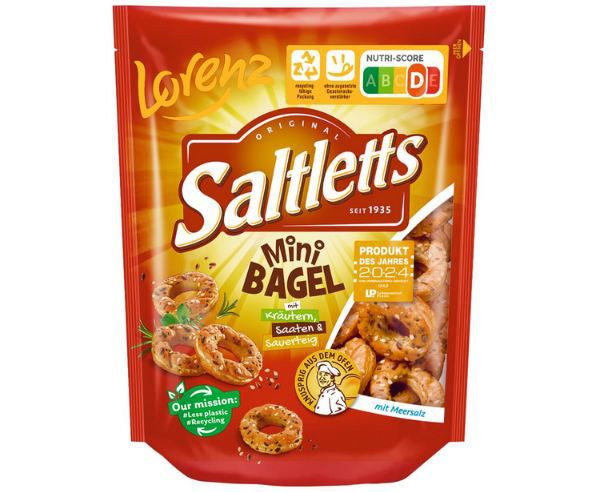 🥯 14er Pack Lorenz Saltletts Mini Bagel, je 100g ab 22€ (statt 31€)