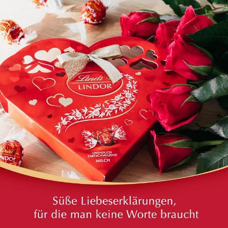 ❤️ Lindt Lindor Herzpackung mit Lindor Kugeln, 200g für 7,50€ (statt 10€)