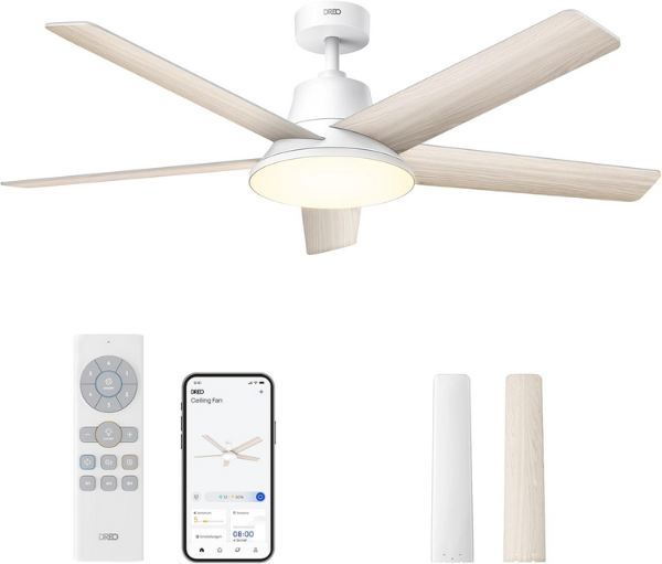 💨 Dreo Smart Deckenventilator mit Licht, 132 cm für 118,99€ (statt 140€)