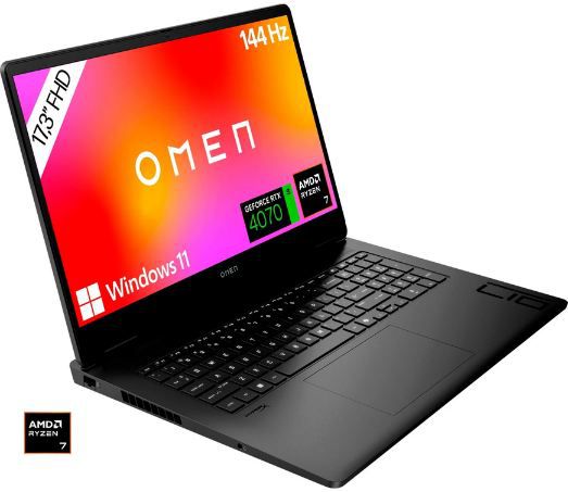 💻 HP Omen 17 Gaming Notebook mit Ryzen 7 8845HS + RTX 4070 für 1.306,99€ (statt 1.453€)