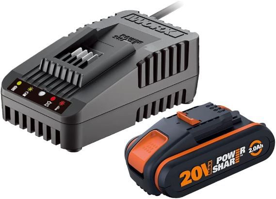 🔋 Orignal Worx WA3601 2Ah PowerShare Akku mit Ladegerät für 37,39€ (statt 42€)