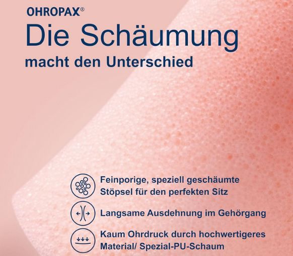 👂🏻 10er Pack Ohropax Soft Ohrstöpsel, Schalldämmwert SNR 31dB ab 2,87€ (statt 6€)