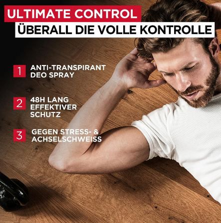 😰 6er Pack LOréal Men Expert Ultimate Control Deo ab 9,67€ (statt 16€)