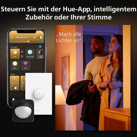 💡 Philips Hue White Ambience Aurelle Panelleuchte inkl. Dimmschalter für 129,95€ (statt 145€)