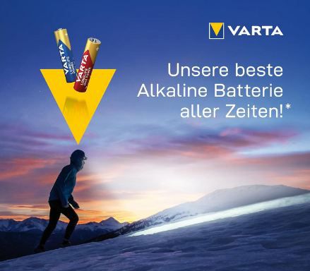 🔋 20er Pack VARTA Batterien AAA, Longlife Power, 1,5V ab 7,57€ (statt 10€)