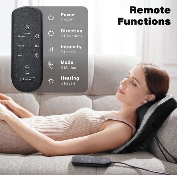 Omassa Shiatsu Nacken  & Rückenmassagegerät mit Wärme für 35,99€ (statt 60€)