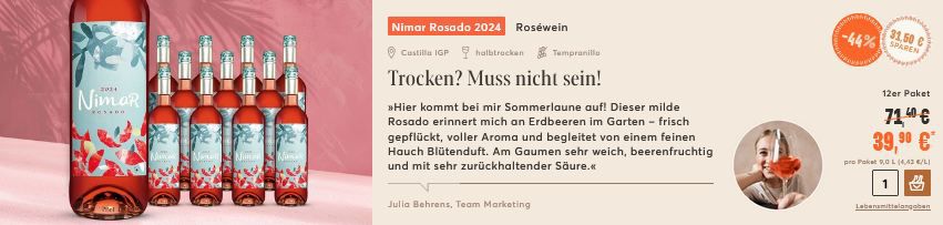 🍷 Vinos Sommercheckheft Angebote bis  50% Rabatt + Gratis Flasche Wein