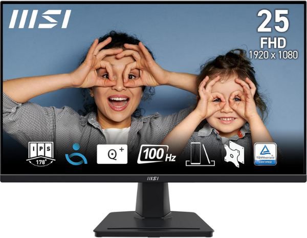 🖥️ MSI PRO MP252 24,5 Full HD Office Monitor mit 100Hz für 84€ (statt 99€)