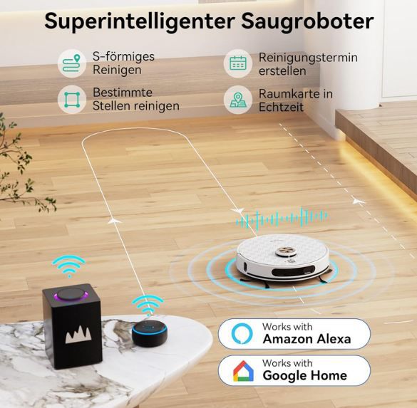 🧹 Tesvor S8Pro Saugroboter mit Wischfunktion für 160,96€ (statt 180€)
