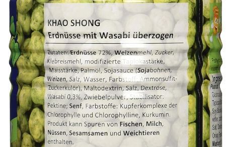🥜 Khao Shong Erdnüsse mit Wasabi, 350g Dose ab 5,07€ (statt 12€)