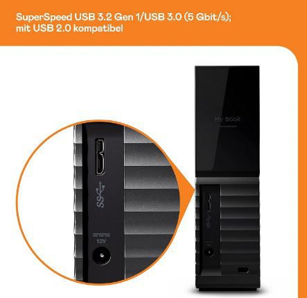 💾 WD My Book 8 TB USB 3.0 Desktop Festplatte für 154,90€ (statt 169€)