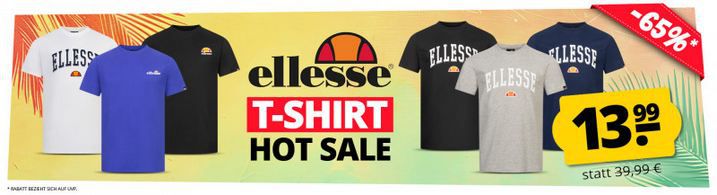 🔥 SportSpar: Ellesse T Shirt, Sneaker & Oberteil Sale ab 13,99€ + 5€ Gutschein ab 60€