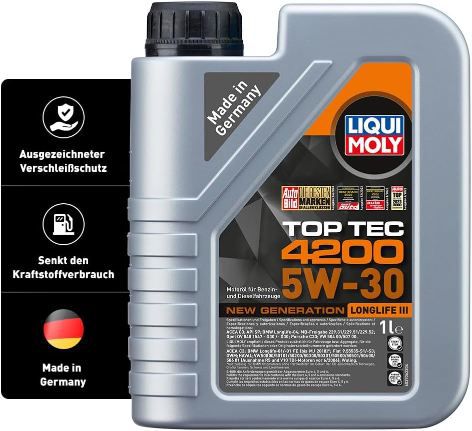 🛢️ 1L Liqui Moly Top Tec 4200 5W 30 New Generation Motoröl für 12,51€ (statt 15€)