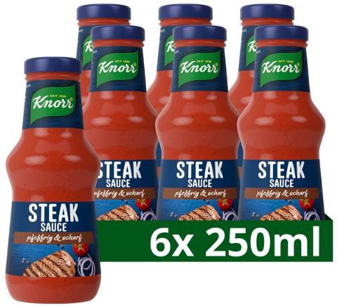 🥩 6er Pack Knorr Steak Sauce mit würzigem Geschmack ab 6,81€ (statt 10€)