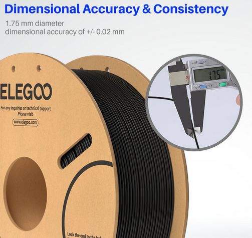 10Kg Elegoo PLA Filament 1.75mm in verschiedenen Farben für je 90€ (statt 130€)