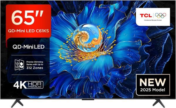 📺 TCL 65C61KS 65 QD Mini LED 4K UHD Smart TV für 509€ (statt 599€)
