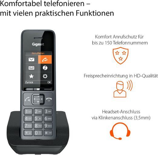 ☎️ Gigaset Comfort 520 Schnurloses DECT Telefon für 55,99€ (statt 66€)