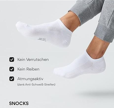 🧦 6er Pack Snocks Sneaker Socken in 3 Farben für je 22,49€ (statt 29€)