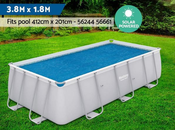🏊 Bestway Solar Poolabdeckung, 380 x 180cm, rechteckig für 13,99€ (statt 19€)