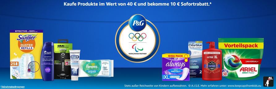 🔥 Amazon: Ab 40€ Bestellen, 10€ Sparen auf Haushalt, Pflege, Dusche & mehr   Auch Sparabos!