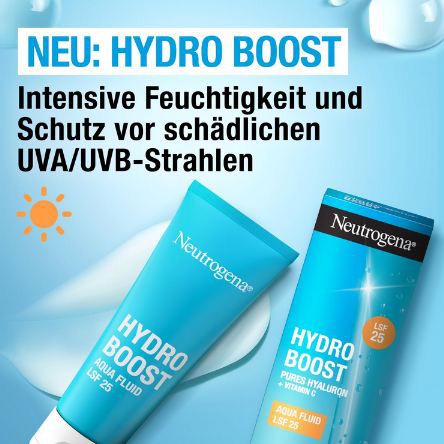 🧴 Neutrogena Hydro Boost Aqua Fluid LSF 25 Gesichtscreme, 50ml ab 6,79€ (statt 8,49€)