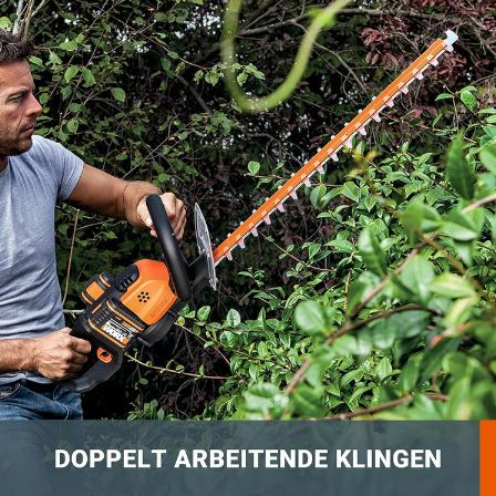 🏡 Worx WG284E.9 Akku Heckenschere mit 60cm Dual Klingen für 110,49€ (statt 130€)