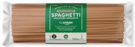 🍝 4 x by Amazon Vollkorn Spaghetti, je 500g ab 2,97€   Nur 0,74€ pro Packung!