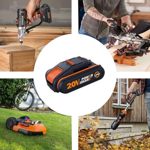 🔋 Orignal Worx WA3601 2Ah PowerShare Akku mit Ladegerät für 37,39€ (statt 42€)