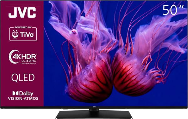 📺 JVC LT 50VUQ3455 50 QLED 4K TV mit Dolby Vision/Atmos für 299,99€ (statt 340€)