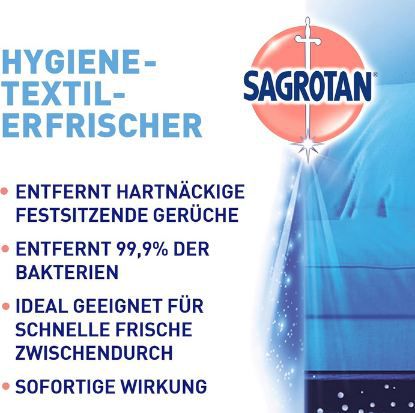 👕 3x Sagrotan Hygiene Textilerfrischer Frische Wäsche, je 500ml ab 8€ (statt 12€)
