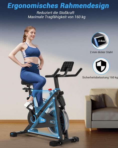 🚲 DMASUN Fahrrad Heimtrainer mit Magnetischem Widerstand für 129,99€ (statt 400€)