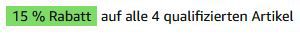 🍝 4 x by Amazon Vollkorn Fusilli, je 500g ab 3,13€