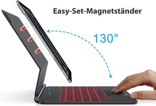 Tecurs Tastatur Hülle für iPad Pro 13 Zoll 2024 (M4) für 90,99€ (statt 130€)