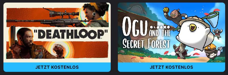 🎮 Gratis Spiele bei Epic Games   Deathloop und Ogu and the Secret Forest