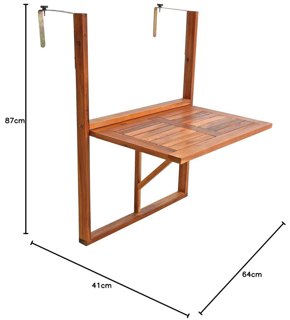 estexo 512469 klappbarer Balkon Hängetisch für 26,99€ (statt 35€)