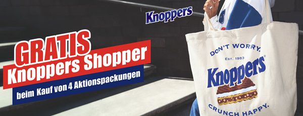 Knoppers kaufen   einen Knoppers Shopper gratis erhalten